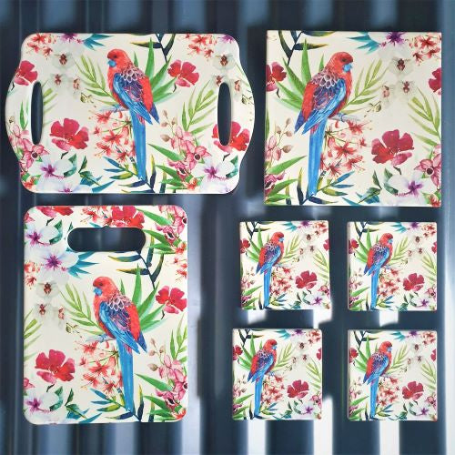 Colourful Australian Rosella Parrot Gift Set keychains & Gifts