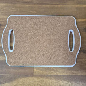 Lavender Kitchen Serving Tray | Double Handle Ceramic Table Tray