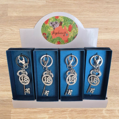 WHOLESALE ONLY | Boxed Gift Shelving Unit - Counter Unit 16 Gifts | 18th Birthday Keepsake Keychain Keys
