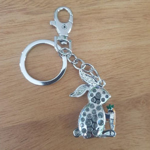 Rabbit Keychain Gift | Rabbit Keyring With Carrot | Cute Rabbit Gift
