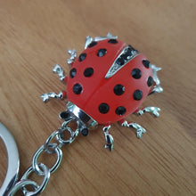 Load image into Gallery viewer, ladybug keyring keychain gift