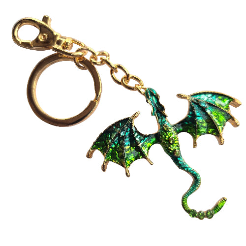 Mystical dragon keychain keyring bag chain dragon lovers gift