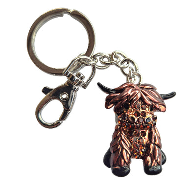 Highlander cute cow lovers keyring keychain bag chain gift 