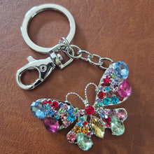 Load image into Gallery viewer, Butterfly Keychain Gift | Rainbow Butterfly Keyring | Transformation Gift | Bag Chain