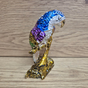 Macaw Parrot Jewellery Keepsake Ornament Gift | Macaw Trinket Box Bird Lovers Gift