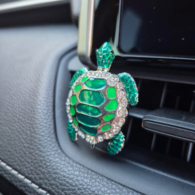 Turtle Car Diffuser | Green Turtle Boxed Car Vent Fragrance Essential Oil Diffuser