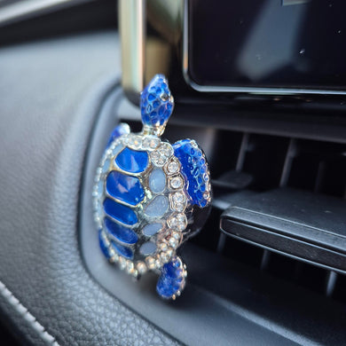 Turtle Car Diffuser | Blue Turtle Boxed Car Vent Fragrance Essential Oil Diffuser