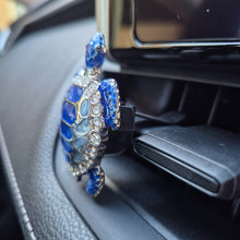 Load image into Gallery viewer, Turtle Car Diffuser | Blue Turtle Boxed Car Vent Fragrance Essential Oil Diffuser