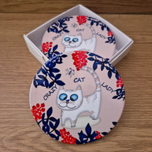 Load image into Gallery viewer, Crazy cat lady coasters 