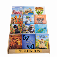Load image into Gallery viewer, Postcard Display Package | 600 Colourful Travel Postcards 12 Designs | Customise Or Choose Our Vibrant Package As Shown