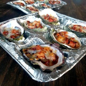 Eazy Azz Oyster Tray 350 Bulk Pack | Aluminum Cooking BBQ Oven Tray Seafood Cooking