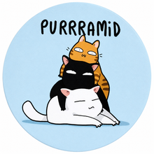 Load image into Gallery viewer, Cat Coaster Display Set | Ceramic Round Coasters &amp; Display Stand | Purrfect Gifts | 20 % Off Every Day Price