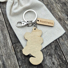 Load image into Gallery viewer, Gecko Wooden Keychain Keyring Bag chain | Australian Made Gifts | Tourist Gifts