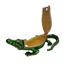 Load image into Gallery viewer, Australian Crocodile Trinket Jewellery Box Ornament | Australiana Gift