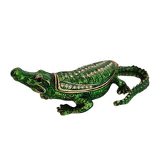 Load image into Gallery viewer, Australian Crocodile Trinket Jewellery Box Ornament | Australiana Gift