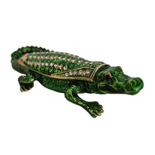 Load image into Gallery viewer, AUSTRALIAN TRINKET CROCODILE Jewellery  BOX ORNAMENT 
