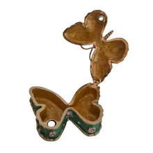 Load image into Gallery viewer, Blue Butterfly Trinket Jewellery Ornament Box | Butterfly Lover Gift