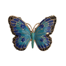 Load image into Gallery viewer, Blue Butterfly Trinket Jewellery Ornament Box | Butterfly Lover Gift