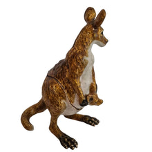 Load image into Gallery viewer, Kangaroo &amp; Joey Australian Trinket Jewellery Ornament Box | Large Kangaroo &amp; Joey Australiana Gift