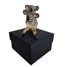 Load image into Gallery viewer, Australian Koala &amp; Baby Trinket Ornament Jewellery Box | Australiana Gifts