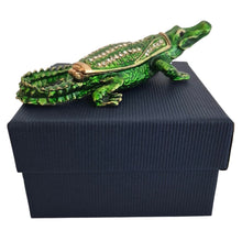 Load image into Gallery viewer, Australian Crocodile Trinket Jewellery Box Ornament | Australiana Gift