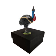 Load image into Gallery viewer, Cassowary Trinket Jewellery Ornament Box | Queensland Cassowary Australiana Gift