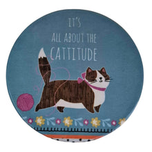 Load image into Gallery viewer, Cat Coaster Display Set | Ceramic Round Coasters &amp; Display Stand | Purrfect Gifts | 20 % Off Every Day Price