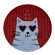 Load image into Gallery viewer, Cat Coaster Display Set | Ceramic Round Coasters &amp; Display Stand | Purrfect Gifts | 20 % Off Every Day Price