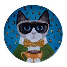 Load image into Gallery viewer, Cat Coaster Display Set | Ceramic Round Coasters &amp; Display Stand | Purrfect Gifts | 20 % Off Every Day Price