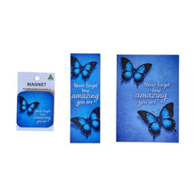 Load image into Gallery viewer, Postcard Gift Sets | 50 Custom Made Packs | Each Pack Contains 1 x Bookmark 1 x Magnet 1 x Postcard