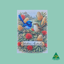 Load image into Gallery viewer, POSTCARD | Western Australia Native Garden Blue Wren Postcard | Australian Designed &amp; Made