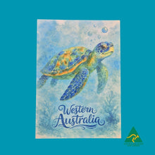 Load image into Gallery viewer, POSTCARD | Western Australia Blue Turtle Postcard | Designed &amp; Made In Australia | Snail Mail