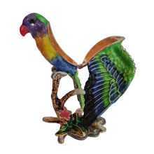Load image into Gallery viewer, Australian Lorikeet Parrot Trinket Jewellery Box | Australia Parrot Ornament | Australiana Gift