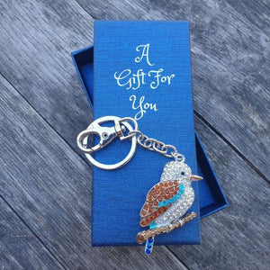 Australian Kookaburra bird keyring keychain bag chain boxed tourism gift 