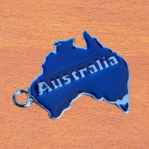 Australian Map Tagged | Australian Animals | Keyring Keychains Display Set | 60 Total Unit's