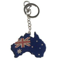 Load image into Gallery viewer, Australian Shaped Flag Keyring Boxed Gift | Keychain Bag Chain Keyring Aussie Gift Tourism