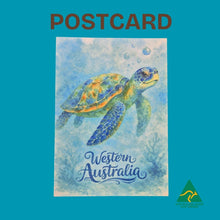 Load image into Gallery viewer, POSTCARD | Western Australia Blue Turtle Postcard | Designed &amp; Made In Australia | Snail Mail