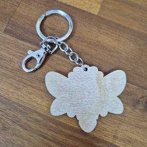 Bee Wooden Keychain Keyring Bag Chain | Australian Made Gifts | Sustainable Gifts