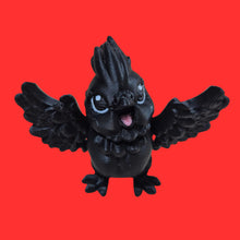 Load image into Gallery viewer, Red &amp; Black Cockatoo Australian Made keyring keychain Bag chain