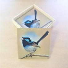 Load image into Gallery viewer, Blue Wren | Splendid Fairy Wren Coasters B | Australian Giftware | Table Coasters