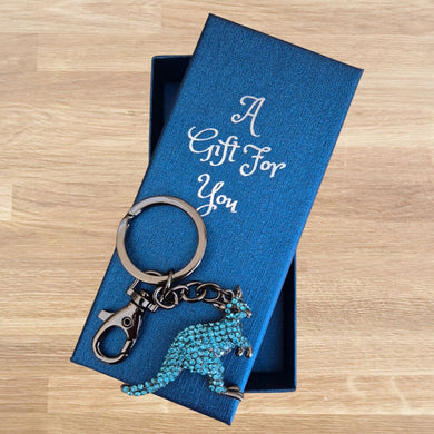 Boxed Australian Kangaroo keychain keyring bag chain boxed aussie gift 