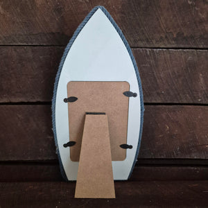 Seaside Photo Frame | Wooden Stand Nautical Themed Decor | Ocean Boat Decorative Gift