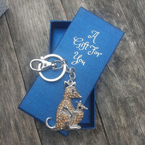 Australian Kangaroo keyring keychain bag chain boxed tourism wildlife gift 