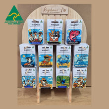 Load image into Gallery viewer, Magnets | Custom Made Magnets &amp; Wooden Stand | Australian Made | Australian Designed Gifts