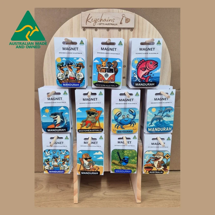 Magnets | Custom Made Magnets & Wooden Stand | Australian Made | Australian Designed Gifts
