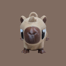 Load image into Gallery viewer, Capybara 3d keyring keychain bag chain sustainable made in Australia gift 