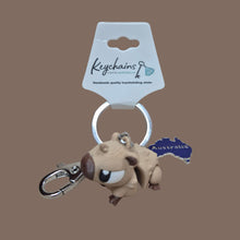 Load image into Gallery viewer, Capybara 3d keyring keychain bag chain sustainable made in Australia gift 