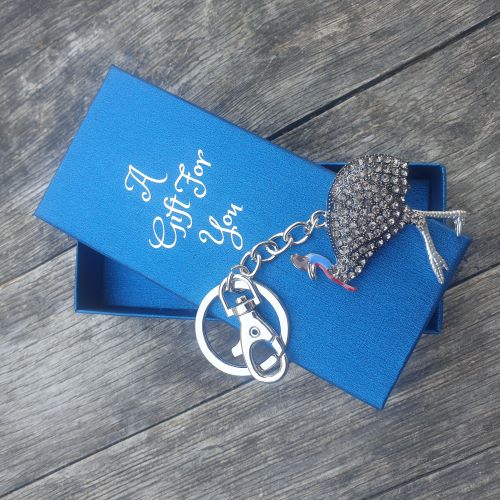 Boxed Australian Cassowary Keyring Keychain Gift 