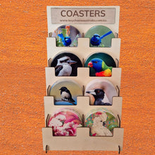 Load image into Gallery viewer, Australian Bird Coaster Display Stand | Single Sale Coasters | Mix &amp; Match Customer Buy | Australiana Gifts