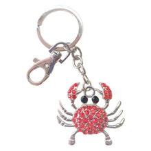 Load image into Gallery viewer, Crab Keyring Gift | Red Crab Keychain | Wisdom Gift | Ocean Marine Animal
